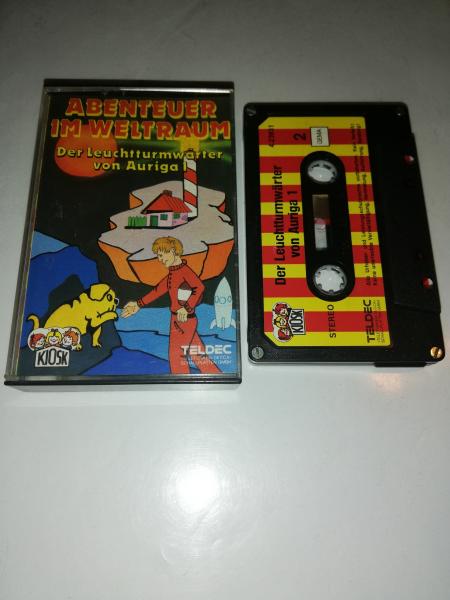 Abenteuer im Weltraum Der Leuchtturmwärter von Auriga 4-fach Silber geschraubt Schwarz mit Rot-Gelben Aufkleber 4.23931 CD Teldec