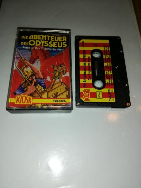 Die Abenteuer des Odysseus Folge 4 Das trojanische Pferd 5-fach Silber geschraubt Schwarz mit Rot-Gelben Aufkleber 4.25338 CD Kiosk Teldec