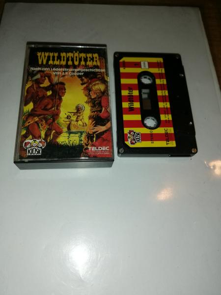 Wildtöter 4-fach Silber geschraubt Schwarz mit Rot-Gelben Aufkleber 4.23925 CD Teldec Kiosk