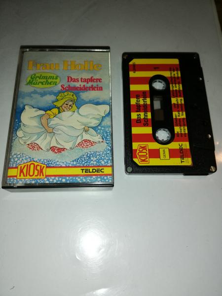 Frau Holle/Das tapfere Schneiderlein 4-fach Silber geschraubt Schwarz mit Rot-Gelben Aufkleber 4.24465 CD Teldec