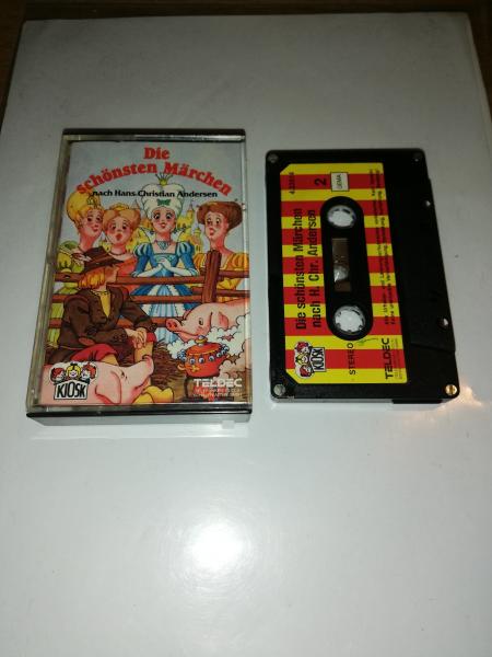 Die schönsten Märchen 4-fach Silber geschraubt Schwarz mit Rot-Gelben Aufkleber 4.23914 CD Teldec