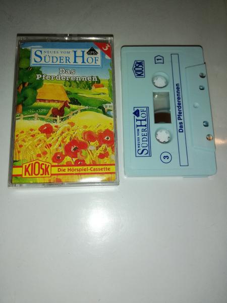 Neues vom Süderhof Folge 3 Das Pferderennen Weiß mit Blauen Druck (Der Grüne Punkt) Kiosk
