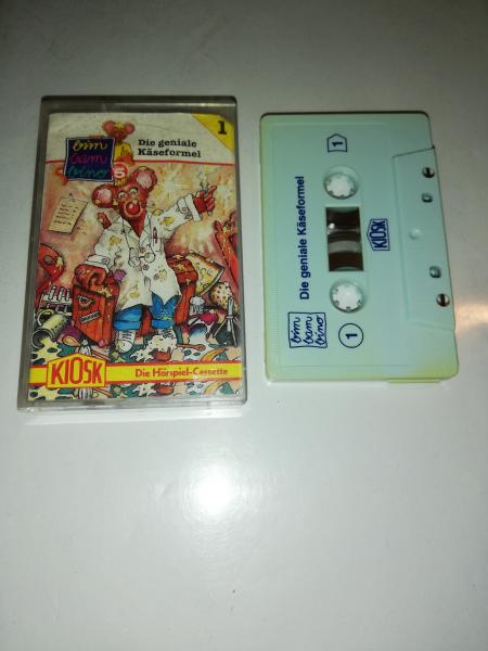 Bim Bam Bino Folge 1 Die geniale Käseformel Weiß mit Blauen Druck (Der grüne Punkt) Kiosk