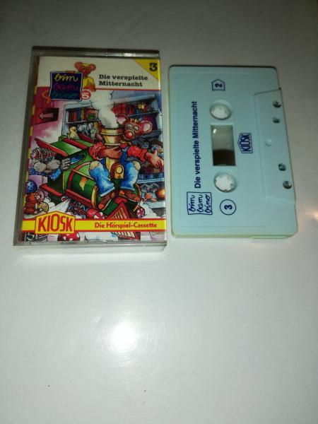 Bim Bam Bino Folge 3 Die verspielte Mitternacht Weiß mit Blauen Druck (Der grüne Punkt) Kiosk