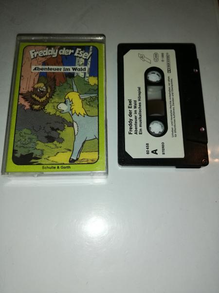 Freddy der Esel Folge 3 Abenteuer im Wald 5-fach Schwarz geschraubt Schwarz mit Weißen Aufkleber 60458