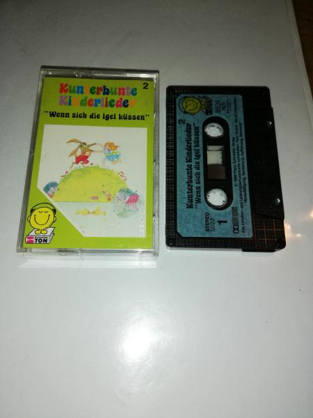 Kunterbunte Kinderlieder Folge 2 Wenn sich Igel küssen 5-fach Schwarz geschraubt Schwarz mit Blauen Aufkleber 5022 Schneiderton