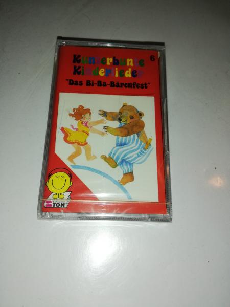 Kunterbunte Kinderlieder Folge 6 Das Bi-Ba-Bärenfest Schwarz mit Blauen Aufkleber 5102 Schneiderton Originalverpackt