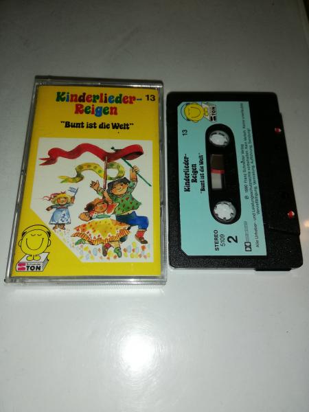 Kinderlieder-Reigen Folge 13 Bunt ist die Welt Schwarz mit Blauen Aufkleber 5109 Schneiderton