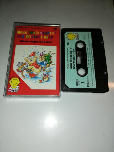 Neue Weihnachts-und Kinderlieder Folge 16 Schwarz mit Blauen Aufkleber 5113 Schneiderton