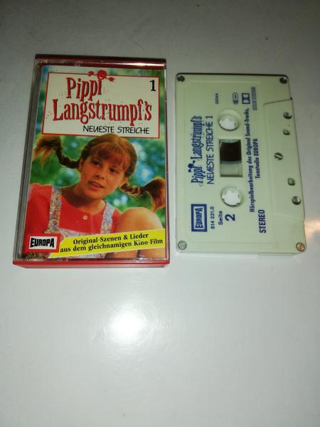 Pippi Langstrumpf`s neuste Streiche Folge 1 5-fach Silber geschraubt Weiß mit Blauen Druck 514221.0 Europa