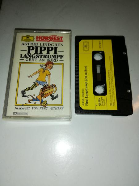 Pippi Langstrumpf geht an Bord Schwarz mit Hellgelben Aufkleber 420611-4 Deutsche Grammophon