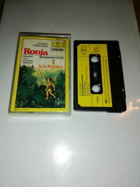 Ronja Räubertochter Folge 1 in der Mattisburg Schwarz mit Gelben Aufkleber 413343-4 Deutsche Grammophon