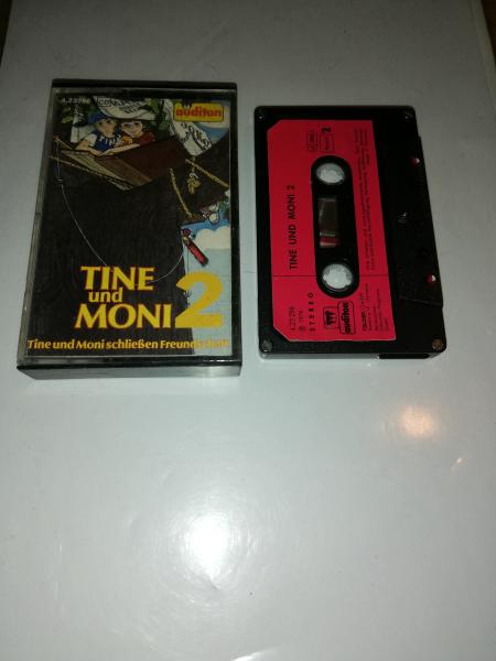 Tine und Moni Folge 2 Tine und Moni schließen Freundschaft 5-fach Silber geschraubt Schwarz mit Roten Aufkleber 4.23296 CD Auditon