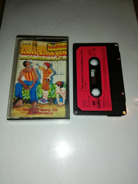 Tom Sawyer & Huckleberry Finn Neue Aufregungund Jim`s Befreiung 4-fach Silber geschraubt Schwarz mit Roten Aufkleber 4.22751 CD Auditon
