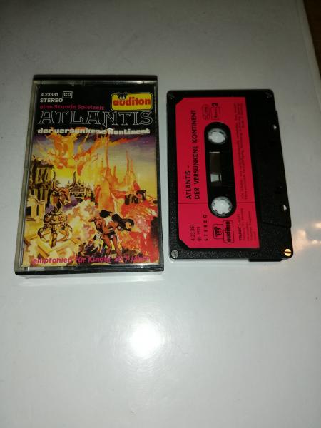 Atlantis der versunkene Kontinent 4-fach Silber geschraubt Schwarz mit Roten Aufkleber 4.23381 CD Auditon