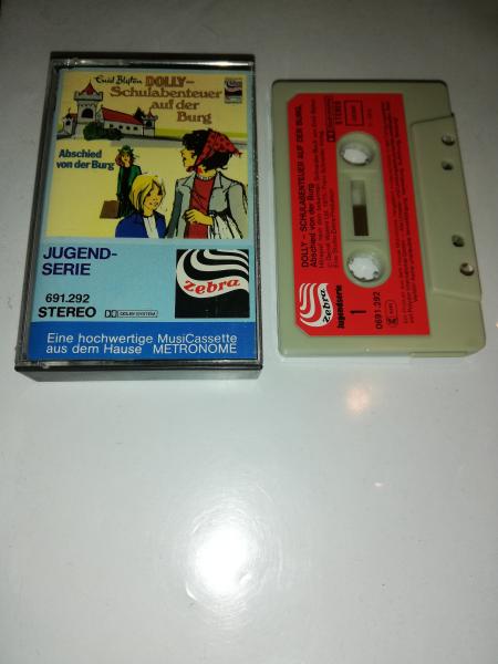 Dolly Schulabenteuer auf der Burg Abschied von der Burg Grau mit Roten Aufkleber 691.292 Zebra