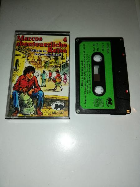 Marcos abenteuerliche Reise Folge 4 Allein in fremden Land 4-fach Silber geschraubt Schwarz mit grünen Aufkleber ML-137