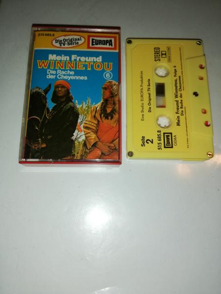 Mein Freund Winnetou Folge 6 Die Rache der Cheyennes 5-fach Silber geschraubt Gelb mit Gelben Aufkleber 515685.8 Europa