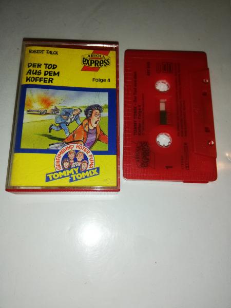 Tommy Tomix Folge 4 Der Tod aus dem Koffer Rot mit Schwarzen Druck 497849-215 Ariola Express