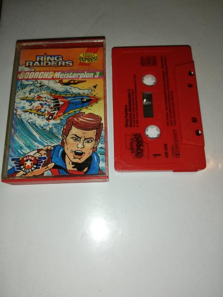 Ring Raiders Folge 3 Scorchs Meisterplan Rott Matt mit Schwarzen Druck 495549-215 Ariola Express