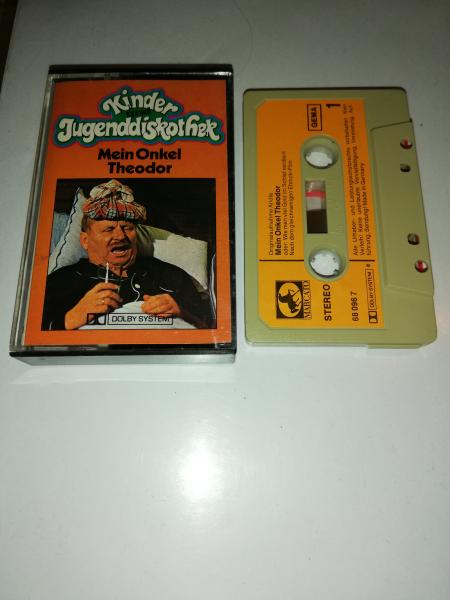 Kinder und Jugenddiskothek Mein Onkel Theodor Grau mit Orangen Aufkleber 68096 7 Ariola Club-Sonderauflage Marcato