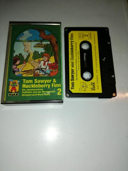 Tom Sawyer und Huckleberry Finn 2 5-fach Silber geschraubt Schwarz mit Gelben Aufkleber 2816 Klax
