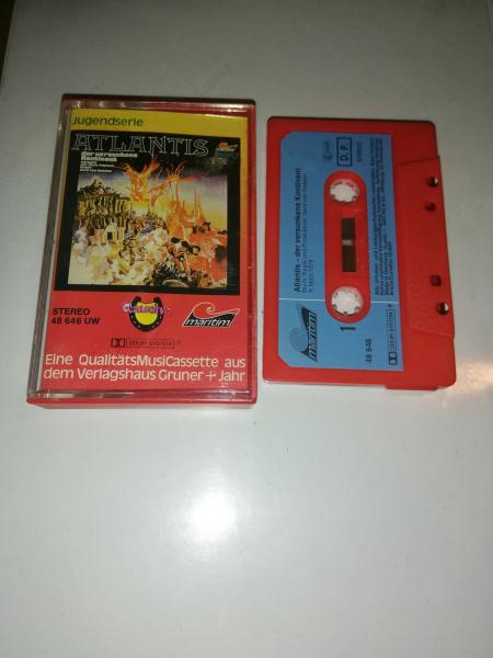 Atlantis der versunkene Kontinent Rot mit Blauen Aufkleber 48646 UW Maritim