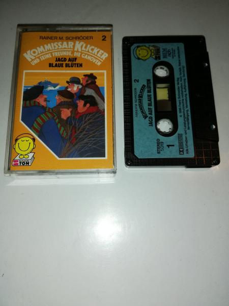 Kommissar Klicker Folge 2 Jagd auf Blaue Blüten 5-fach Schwarz geschraubt Schwarz mit Blauen Aufkleber 5019 Schneiderton
