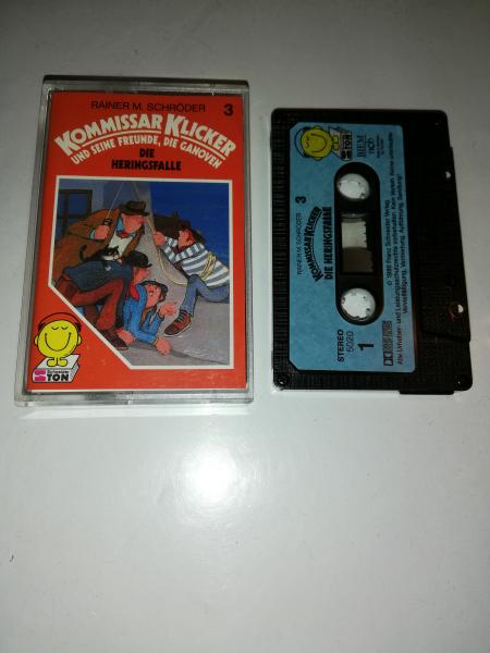 Kommissar Klicker Folge 3 Die Heringsfalle 5-fach Schwarz geschraubt Schwarz mit Blauen Aufkleber 5020 Schneiderton