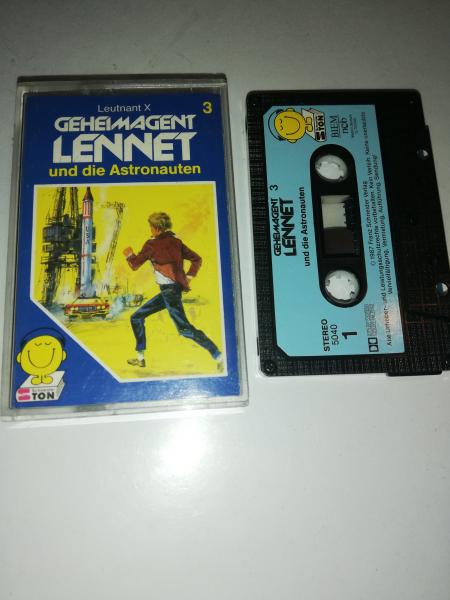 Geheimagent Lennet Folge 3 und die Astronauten 5-fach Schwarz geschraubt Schwarz mit Blauen Aufkleber 5040 Schneiderton