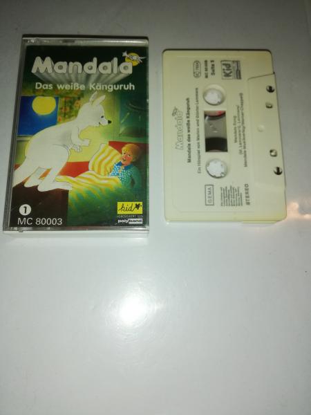 Mandala das weiße Känguruh Folge 1 Weiß mit Schwarzen Druck MC 80003 Kid Polyband