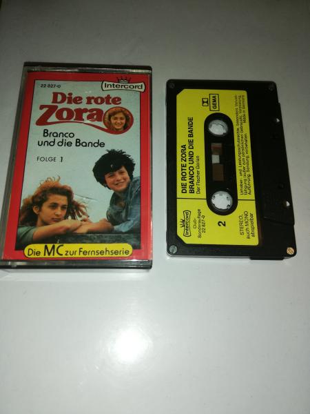 Die rote Zora Folge 1 Branco und die Bande 4-fach Silber geschraubt Schwarz mit Gelben Aufkleber 22827-0 Intercord