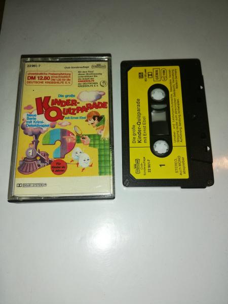 Die große Kinderquizparade 4-fach Schwarz geschraubt Schwarz mit gelben Aufkleber Club-Sonderauflage 22961-7 Intercord