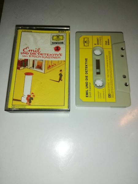 Emil und die Detektive Grau mit Gelben Aufkleber 33634.7 Cluß-Edition Deutsche Grammophon