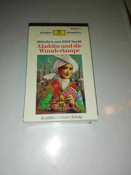 Aladdin und die Wunderlampe Doppelfolge im Pappschuber Schwarz mit Gelben Aufkleber 439723-4 Deutsche Grammophon