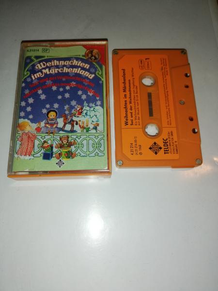 Weihnachten im Märchenland 5-fach Silber geschraubt Orange mit Orangen Aufkleber 4.21.214 Decca