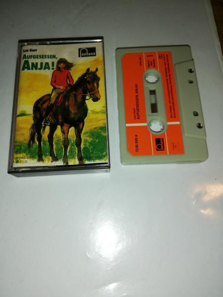 Aufgesessen Anja! Grau mit Orangen Aufkleber 7240599 .1 Fontana