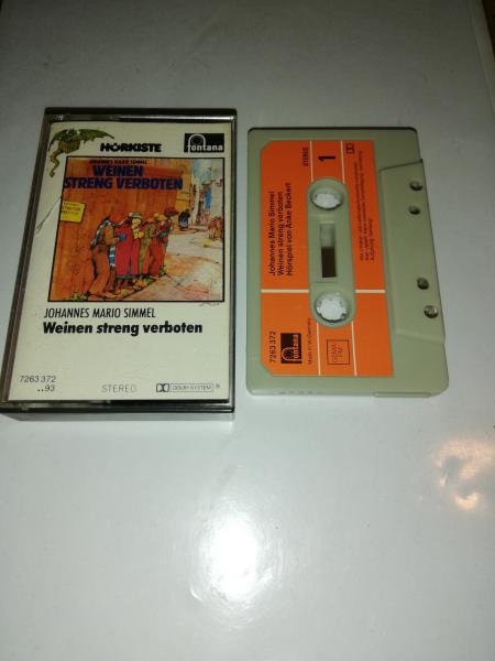 Weinen streng verboten Grau mit Orangen Aufkleber 7263372 Fontana