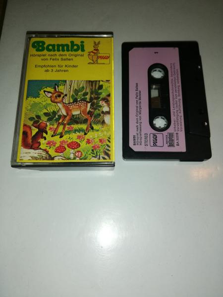 Bambi Schwarz mit Lila Aufkleber BA 32.206 Peggy