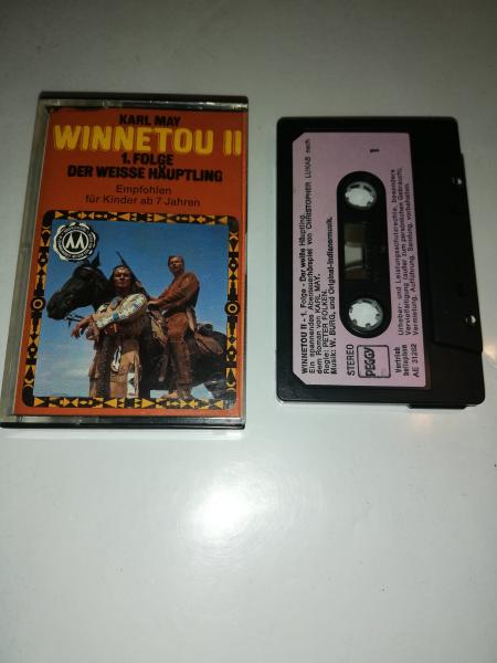 Winnetou 2 Folge 1 Der weisse Häuptling Schwarz mit Lila Aufkleber AE 31.262 PEG