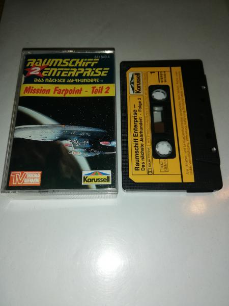 Raumschiff Enterprise Folge 2 Mission Farpoint-Teil 2 Schwarz mit Gelben Aufkleber 841540-4 Karussell