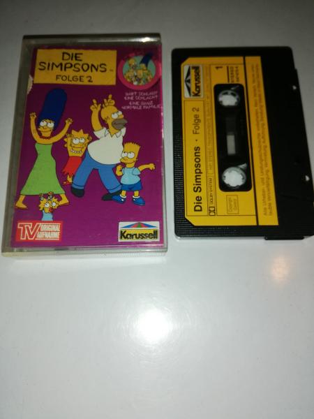 Die Simpsons Folge 2 Bart schlägt eine Schlacht /Eine ganz normale Familie Schwarz mit Gelben Aufkleber 847473-4 Karussell