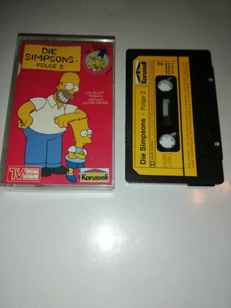 Die Simpsons Folge 3 Lisa bläst Trübsal/Vorsicht wilder Homer Schwarz mit Gelben Aufkleber 847474-4 Karussell
