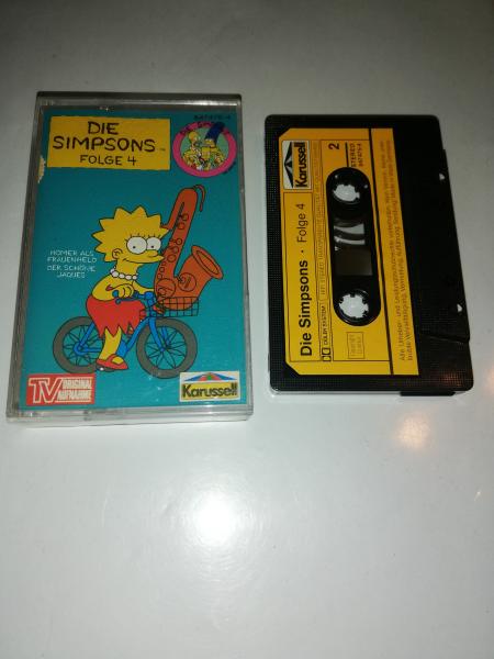 Die Simpsons Folge 4 Homer als Frauenheld/Der schöne Jaques Schwarz mit Gelben Aufkleber 847475-4 Karussell