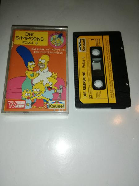 Die Simpsons Folge 8 Karriere mit Köpfchen/Der Musterschüler Schwarz mit Gelben Aufkleber 847479-4 Karussell