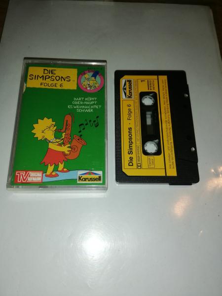 Die Simpsons Folge 6 Bart köpft Ober-Haupt/ Es weihnachtet schwer Schwarz mit Gelben Aufkleber 847477-4 Karussell