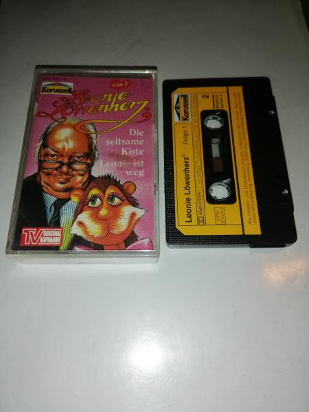 Leonie Löwenherz Folge 1 Die seltsame Kiste/Leonie ist weg Schwarz mit Gelben Aufkleber 847651-4 Karussell