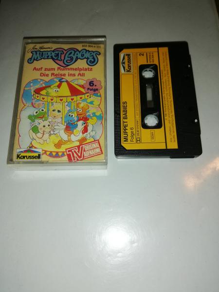 Die Muppet Babies Folge 6 Auf dem Rummelplatz/Die Reise ins All Schwarz mit Gelben Aufkleber 833304-4 Karussell