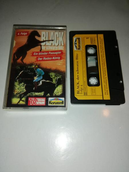 Black. der schwarze Blitz Folge 4 Ein blinder Passagier/Der Rodeo-König Schwarz mit Gelben Aufkleber 511-893-4 Karussell