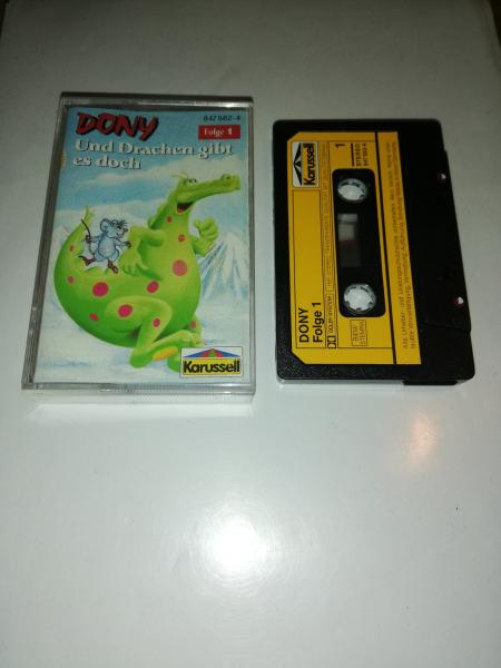 Dony Folge 1 und Drachen gibt es doch Schwarz mit Gelben Aufkleber 847582-4 Karussell